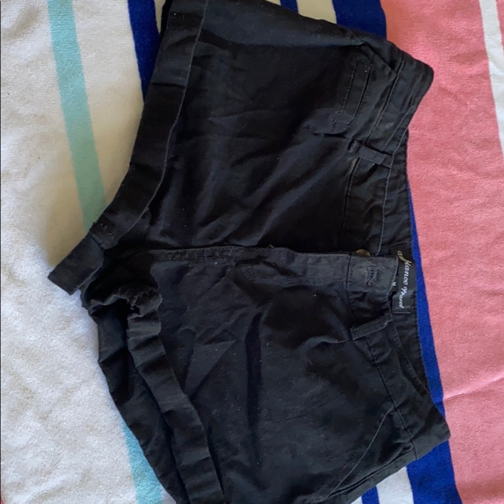 Black cargo shorts